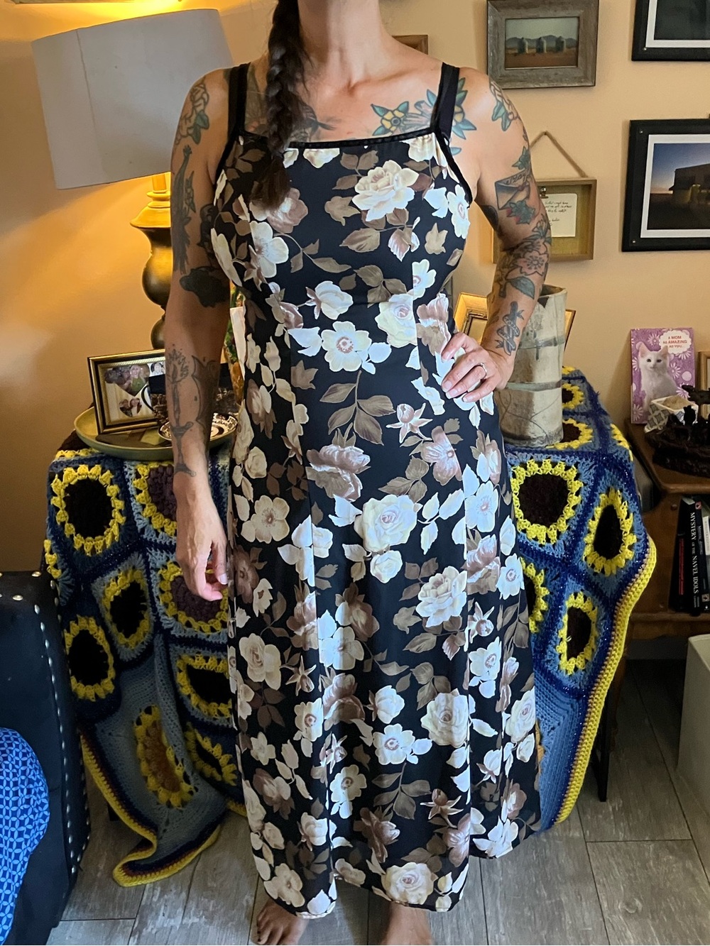 90s Y2K floral My Michelle dress